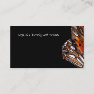 Butterfly Business Card Template Wing Photography Visitekaartje