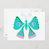 Butterfly Butterflies Kinder stuks Briefkaart (Voorkant / Achterkant)