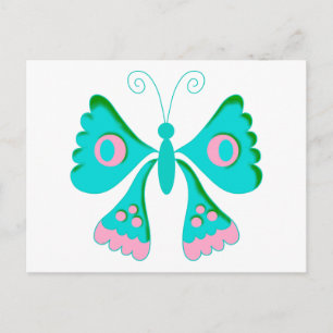 Butterfly Butterflies Kinder stuks Briefkaart