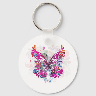 Butterfly ~ Butterflies Sjabloon aanpassen Sleutelhanger