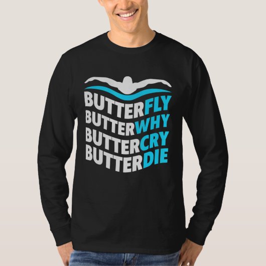 Butterfly Butterwish Butterdie Proud Swi T-shirt (Voorkant)