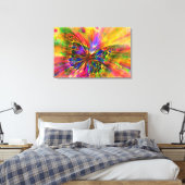 Butterfly Canvas Afdruk (Insitu (Slaapkamer))