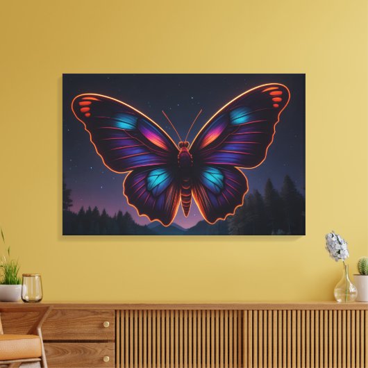 Butterfly Canvas Afdruk (Insitu (Woonkamer))