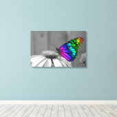 Butterfly Canvas Afdruk (Insitu (Houten vloer))