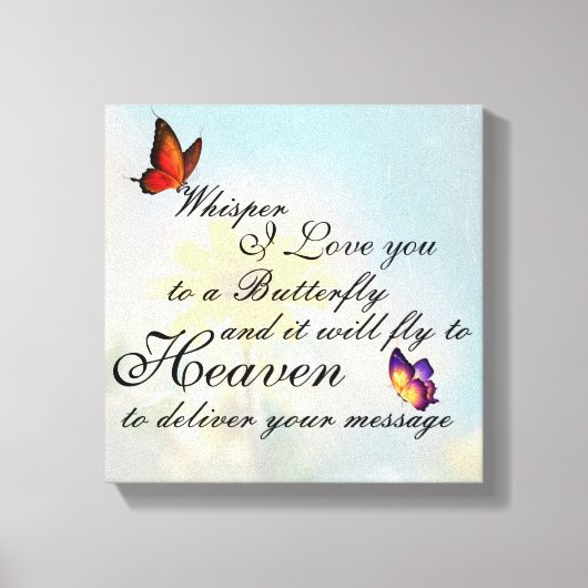 Butterfly Canvas Afdruk (Voorkant)