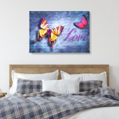 Butterfly Canvas Afdruk (Insitu (Slaapkamer))