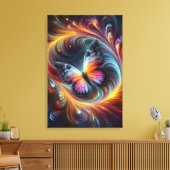 Butterfly Canvas Afdruk (Insitu (Woonkamer))