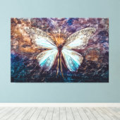 Butterfly Canvas Afdruk (Insitu (Houten vloer))