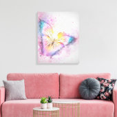 Butterfly Canvas Afdruk (Insitu (Woonkamer))
