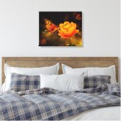 Butterfly Canvas Afdruk (Insitu (Slaapkamer))