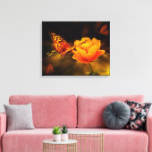 Butterfly Canvas Afdruk (Insitu (Woonkamer))