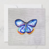 Butterfly Canvas bruiloft uitnodiging (Achterkant)