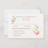 Butterfly Canvas-reactiekaart Kaart (Voorkant)