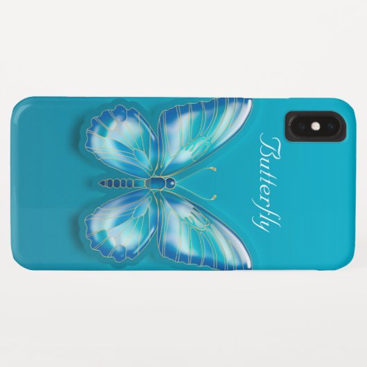 Butterfly Case-Mate iPhone Case (Achterkant (horizontaal))