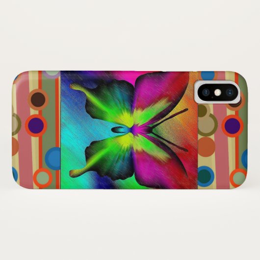Butterfly Case-Mate iPhone Case (Achterkant (horizontaal))