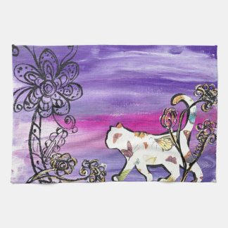 Butterfly Cat Theedoek