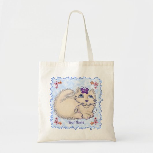Butterfly Cat Tote Bag (Voorkant)