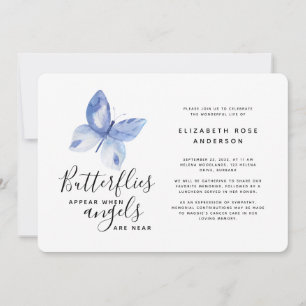 Butterfly Celebration of Life Memorial Service Kaart