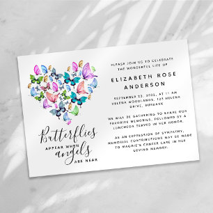 Butterfly Celebration of Life Memorial Service Kaart