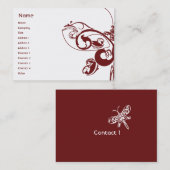 Butterfly - Chubby Visitekaartje (Voorkant / Achterkant)