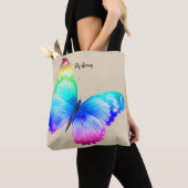 Butterfly Cloth Tas Market Bag Personaliseer naam (Dichtbij)