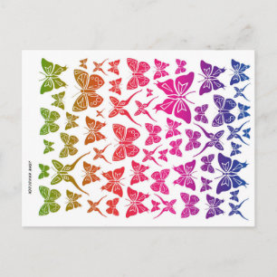 Butterfly Collage Briefkaart