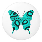 Butterfly Collage Paisley Keramische Knop (Voorkant)