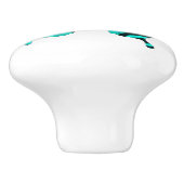 Butterfly Collage Paisley Keramische Knop (Zijkant)