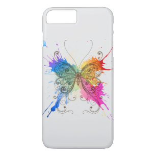 Butterfly Color Splash iPhone 8 Plus / 7 Plus Hoesje