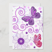 Butterfly Dance Uitnodiging (Achterkant)
