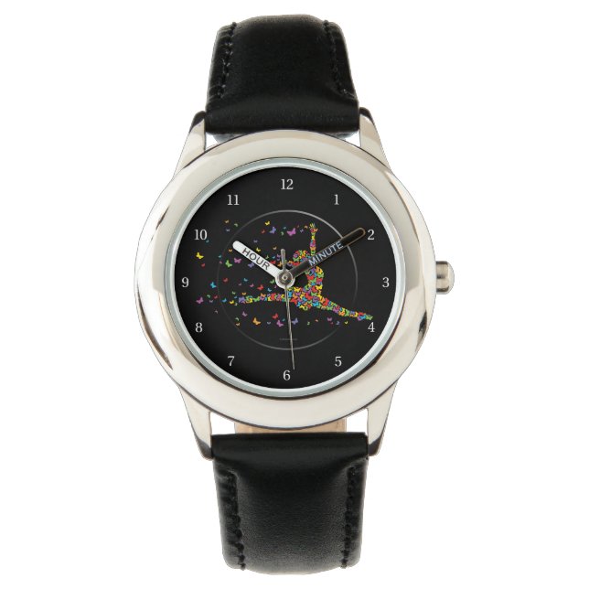 Butterfly Dancer Horloge (Voorkant)