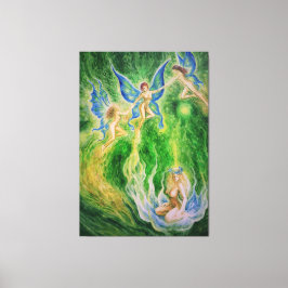 Butterfly dans canvas afdruk