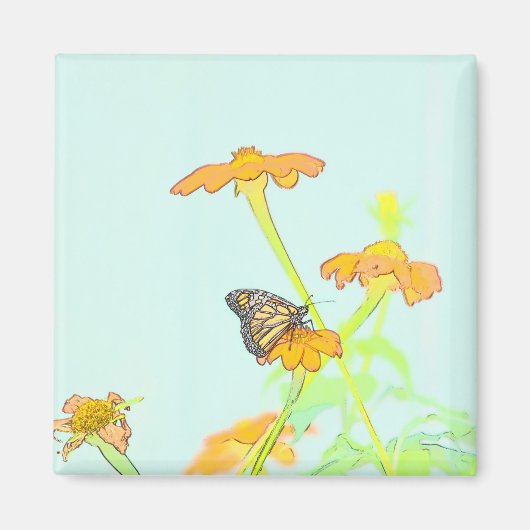 Butterfly Decorative Magnet Magneet (Voorkant)