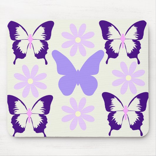 Butterfly Design Mousepad Muismat (Voorkant)