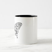 Butterfly_Design Tweekleurige Koffiemok (Center)