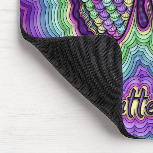 Butterfly Doodle Mousepad Muismat (Hoek)