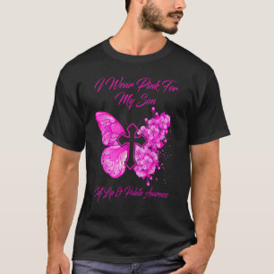 Butterfly Draag roze voor Son Cleft Lip & Palate A T-shirt