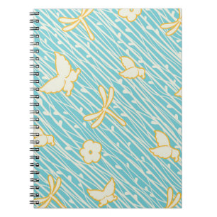Butterfly Dragonfly Spiral Notitieboek
