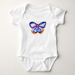 Butterfly Drawing Baby Jersey Bodysuit