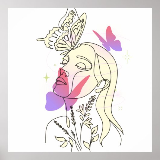 Butterfly Dream - Artistic Wall Poster (Voorkant)