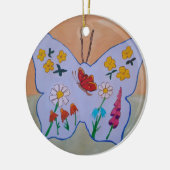Butterfly Dreaming Keramisch Ornament (Links)