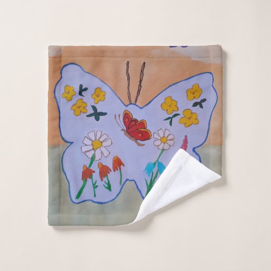 Butterfly Dreaming Towel Set Bad Handdoek (Wasdoekje)