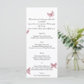 Butterfly Dreams : Dusty Rose Menu Mariage (Debout devant)
