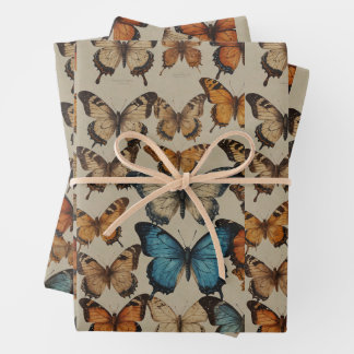 Butterfly Dreams: Elegante vlinder wikkelwarp Inpakpapier Vel