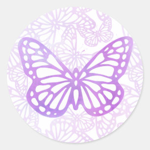 Butterfly Dreams (Lavendel-Single) Ronde Sticker