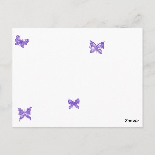 Butterfly Dreams : Violet Mariage Numéro de table (Dos)