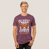 Butterfly Effect Chaos Theory Tri-Blend Shirt (Voorkant volledig)