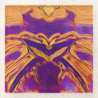 Butterfly-effect Glazen Onderzetter