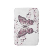 Butterfly en Cherry Blossom Mauve Badmat (Voorkant Verticaal)