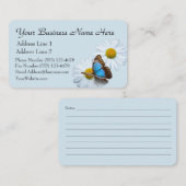 Butterfly en Daisies Visitekaartje (Voorkant / Achterkant)